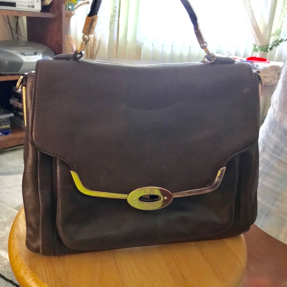 Coach Handbags - Small Coach Chocolate Brown Leather Handbag